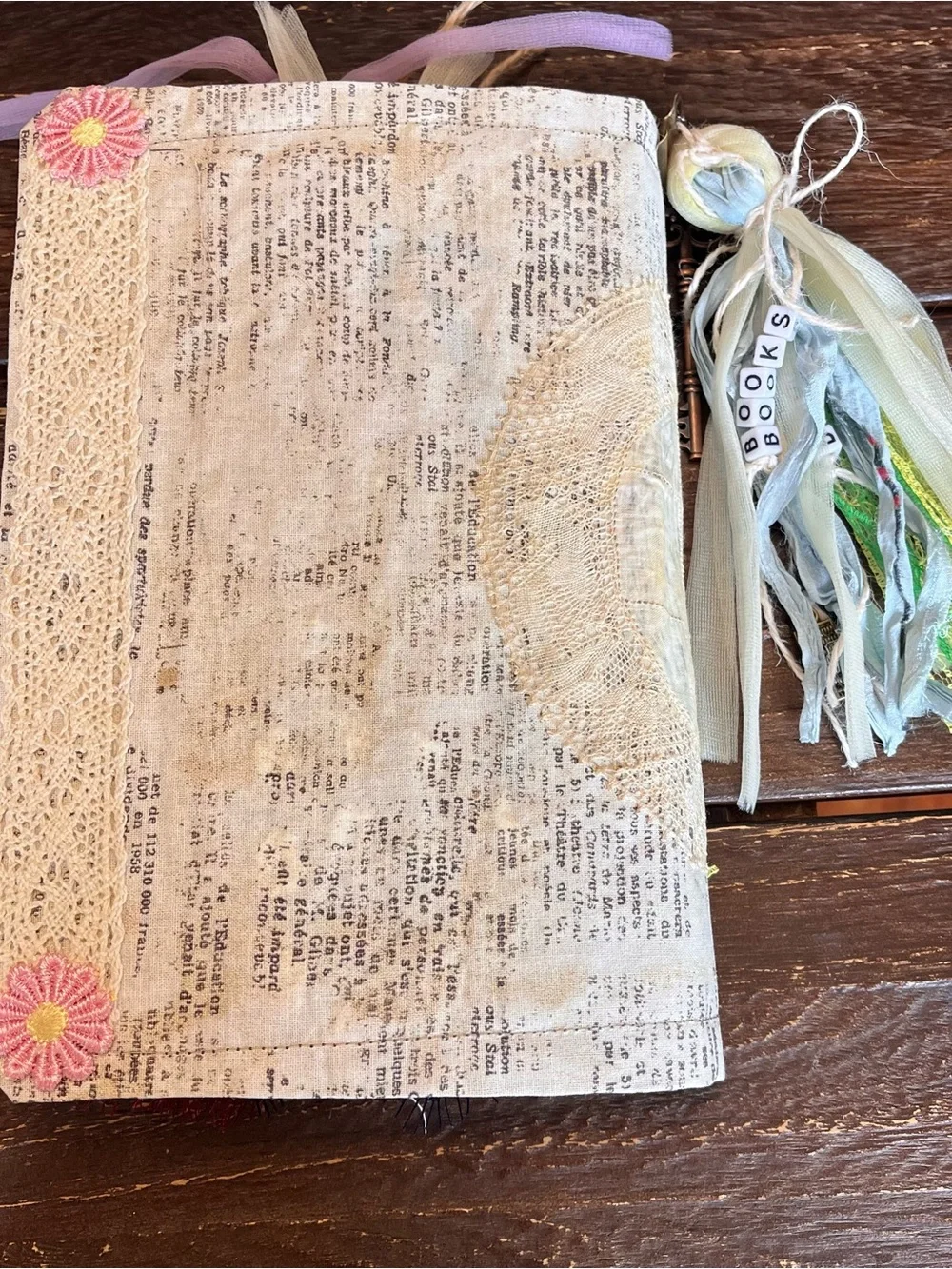 Book Lover Junk Journal Bookish Reader Vintage Softcover 3 Signatures Decorated